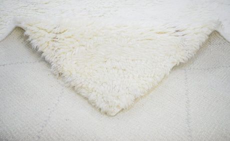 Ivory Modern Style Handmade Wool Area Rug