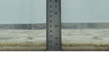 Ivory, Olive and Gray Traditional Hand Knotted Oriental Oushak 5x8 wool Area Rug