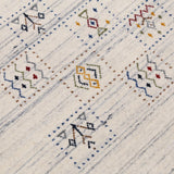 Ivory Tribal Design Hand Loomed Wool Area Rug