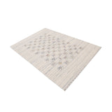 Ivory Tribal Design Hand Loomed Wool Area Rug