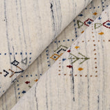 Ivory Tribal Design Hand Loomed Wool Area Rug