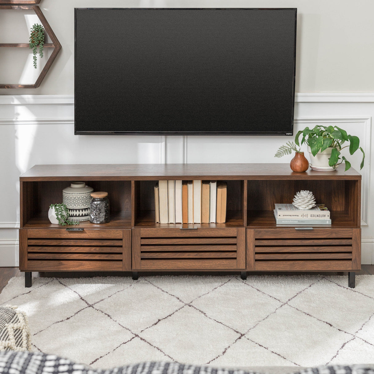 Jackson Slatted Media Console-Entertainment-Parc Decor
