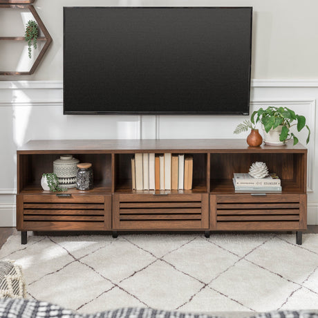 Jackson Slatted Media Console-Entertainment-Parc Decor