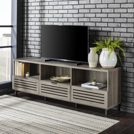 Jackson Slatted Media Console-Entertainment-Parc Decor
