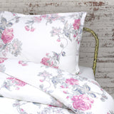 Jardin De Rose Printed Cotton Percale Duvet Set-Duvets-Parc Decor