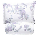 Jardin De Rose Printed Cotton Percale Duvet Set-Duvets-Parc Decor