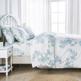 Jardin De Rose Printed Cotton Percale Duvet Set-Duvets-Parc Decor