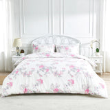 Jardin De Rose Printed Cotton Percale Duvet Set-Duvets-Parc Decor