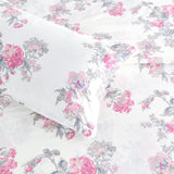 Jardin De Rose Printed Cotton Percale Sheet Set-Bed Sheets-Parc Decor