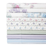 Jardin De Rose Printed Cotton Percale Sheet Set-Bed Sheets-Parc Decor