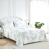 Jardin De Rose Printed Cotton Percale Sheet Set-Bed Sheets-Parc Decor