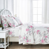 Jardin De Rose Printed Cotton Percale Sheet Set-Bed Sheets-Parc Decor
