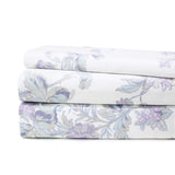 Jardin De Rose Printed Cotton Percale Sheet Set-Bed Sheets-Parc Decor