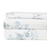 Jardin De Rose Printed Cotton Percale Sheet Set-Bed Sheets-Parc Decor