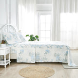 Jardin De Rose Printed Cotton Percale Sheet Set-Bed Sheets-Parc Decor