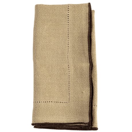 Jardin Handmade Linen Napkins, Set of 4 (3 Colors)-Linens and Accessories-Parc Decor