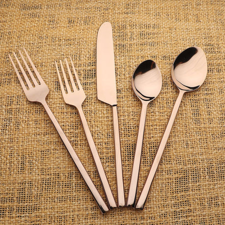 Jason PVD Flatware, 5-Pc. Place Setting-flatware set-Parc Decor
