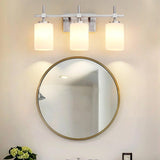 Jasper Gold Modern Frosted Glass 3-Light Bathroom Vanity Light-壁灯-Parc Decor