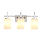 Jasper Gold Modern Frosted Glass 3-Light Bathroom Vanity Light-壁灯-Parc Decor