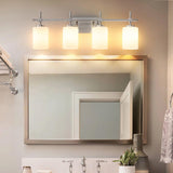 Jasper Gold Modern Frosted Glass 4-Light Bathroom Vanity Light-壁灯-Parc Decor