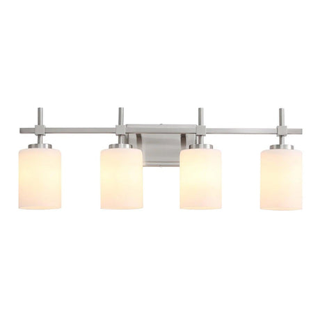 Jasper Gold Modern Frosted Glass 4-Light Bathroom Vanity Light-壁灯-Parc Decor