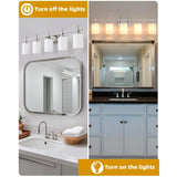 Jasper Modern Frosted Glass 5-Light Bathroom Linear Vanity Light-壁灯-Parc Decor