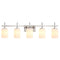Jasper Modern Frosted Glass 5-Light Bathroom Linear Vanity Light-壁灯-Parc Decor