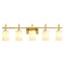 Jasper Modern Frosted Glass 5-Light Bathroom Linear Vanity Light-壁灯-Parc Decor