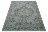 Jewel Custom Made Hand Knotted Traditional Design Brown Wool Area Rug