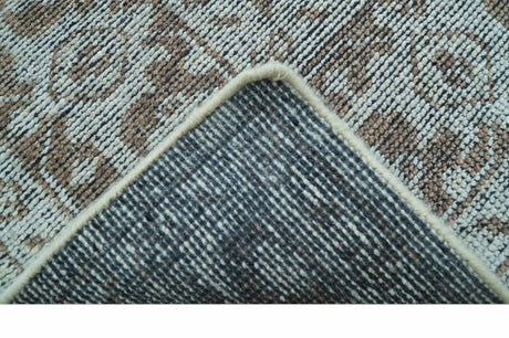 Jewel Custom Made Hand Knotted Traditional Design Brown Wool Area Rug
