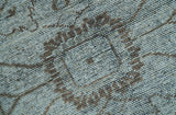Jewel Custom Made Hand Knotted Traditional Design Brown Wool Area Rug