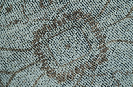 Jewel Custom Made Hand Knotted Traditional Design Brown Wool Area Rug