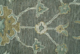 Jewel Custom Made Traditional Oushak Beige Hand Tufted Wool Rug
