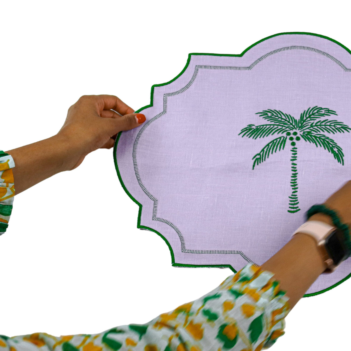 Jeweled Mirage Placemat - Set of 4-Placemat-Parc Decor