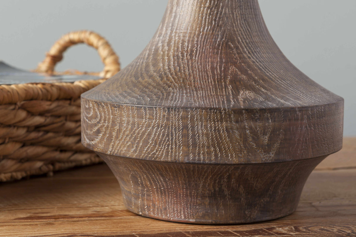 Kabankalan Seagrass Resin Table Lamp-Lighting-Parc Decor