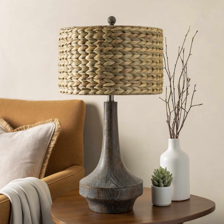 Kabankalan Seagrass Resin Table Lamp-Lighting-Parc Decor