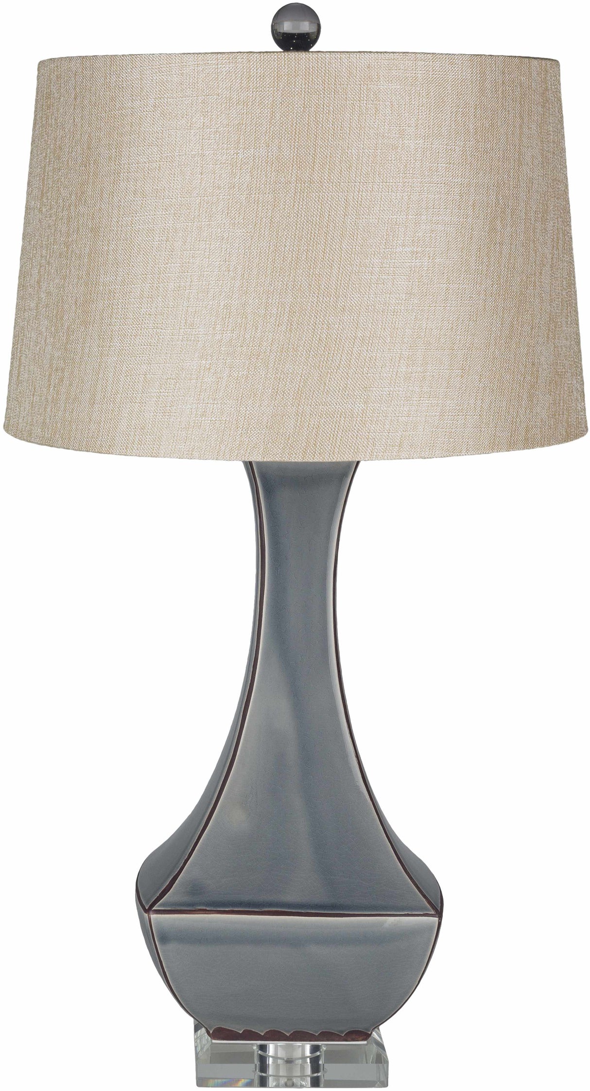 Kalilangan Gray Ceramic Table Lamp-Lighting-Parc Decor