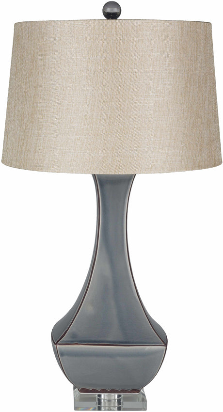 Kalilangan Gray Ceramic Table Lamp-Lighting-Parc Decor