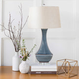 Kalilangan Gray Ceramic Table Lamp-Lighting-Parc Decor