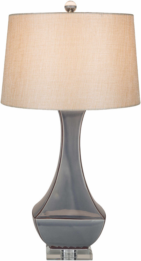 Kalilangan Gray Ceramic Table Lamp-Lighting-Parc Decor