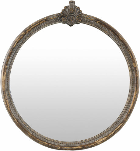 Kandersteg Dark Red Accent Mirror-Mirrors-Parc Decor
