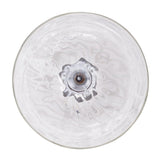 Kara Farmhouse 1-Light Textured Glass Nickel Island Pendant Light