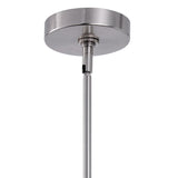 Kara Farmhouse 1-Light Textured Glass Nickel Island Pendant Light-吊灯-Parc Decor