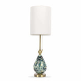 Katipunan Aqua Gold Metallic Brass Table Lamp-Lighting-Parc Decor