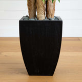 Kentia Palm Artificial Tree in Black Planter-Tree-Parc Decor