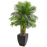 Kentia Palm Artificial Tree in Black Planter-Tree-Parc Decor