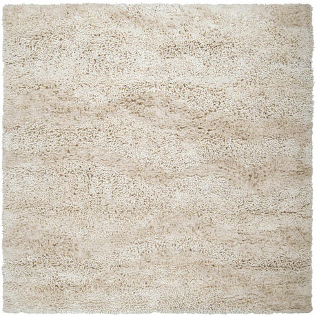 Kettering Solid Cream Wool Shag Rug-Rugs-Parc Decor