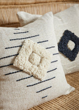 Khanya Throw Pillow in Grey and White