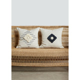 Khanya Throw Pillow in Grey and White
