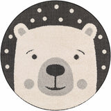 Kids Bear Animal Print Nursery Area Rug - Clearance-Rugs-Parc Decor